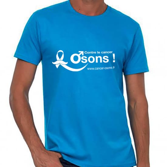 Tee shirt couleur bleue